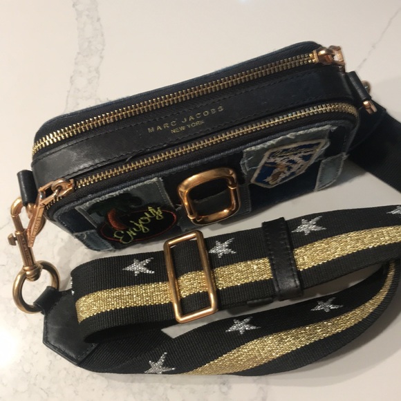 Marc Jacobs denim patch snapshot crossbody bag - Picture 4 of 11